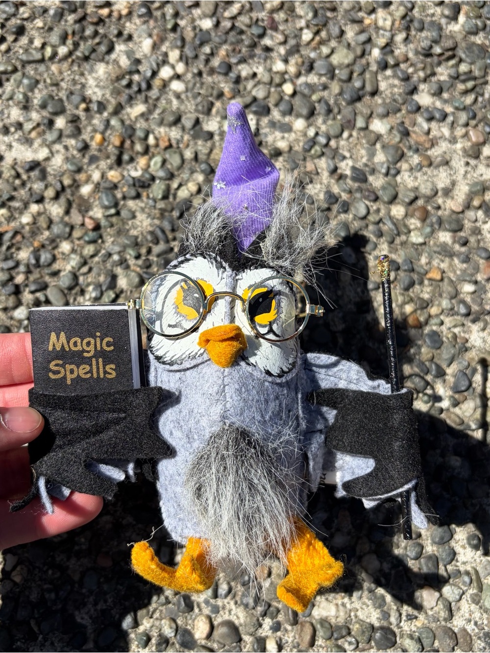 ANNALEE DOLLS 2007 HALLOWEEN  5" WIZARD OWL MINT WITH TUSH TAG 

#halloween #dec